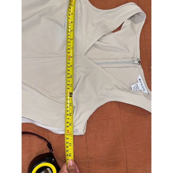 Athleta Brooklyn Jumpsuit, Cream, Size 4 tall - Picture 7 of 10